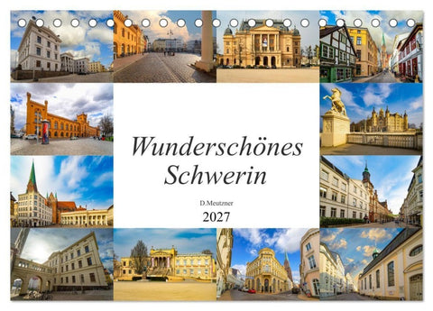 Wunderschönes Schwerin (Tischkalender 2027 DIN A5 quer), CALVENDO Monatskalender