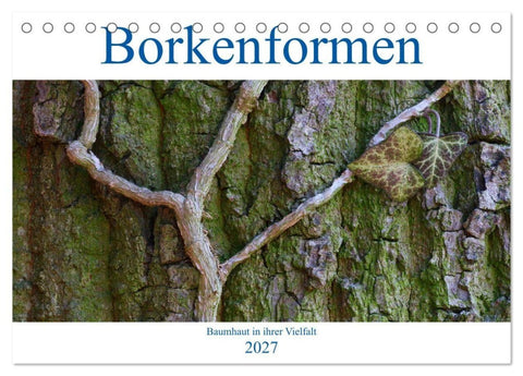 Borkenformen (Tischkalender 2027 DIN A5 quer), CALVENDO Monatskalender