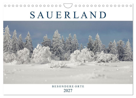 SAUERLAND - Besondere Orte (Wandkalender 2027 DIN A4 quer), CALVENDO Monatskalender