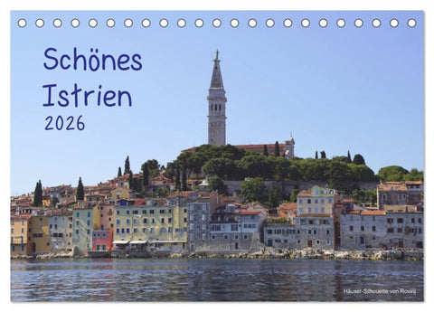 Schönes Istrien 2026 (Tischkalender 2026 DIN A5 quer), CALVENDO Monatskalender