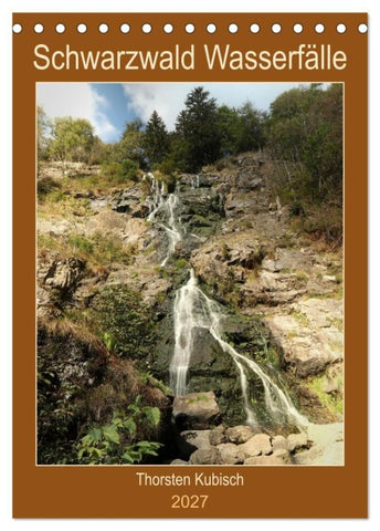 Schwarzwald Wasserfälle (Tischkalender 2027 DIN A5 hoch), CALVENDO Monatskalender