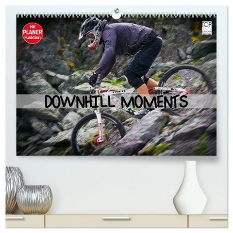 Downhill Moments (hochwertiger Premium Wandkalender 2026 DIN A2 quer), Kunstdruck in Hochglanz