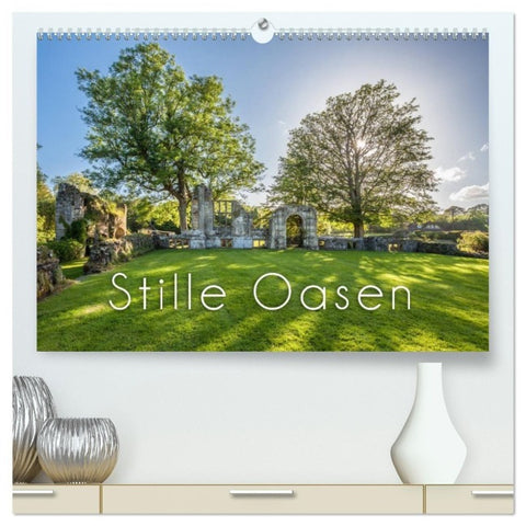 Stille Oasen (hochwertiger Premium Wandkalender 2027 DIN A2 quer), Kunstdruck in Hochglanz