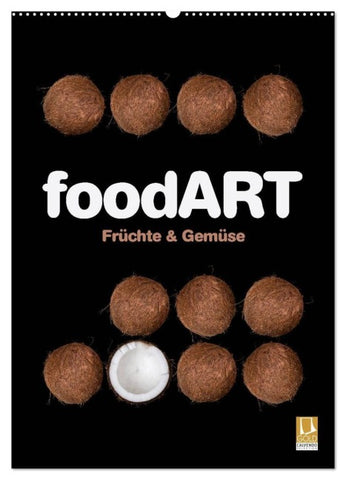 foodART - Früchte und Gemüse (Wandkalender 2027 DIN A2 hoch), CALVENDO Monatskalender