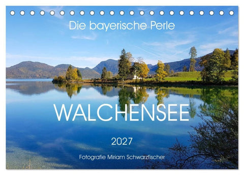 Walchensee (Tischkalender 2027 DIN A5 quer), CALVENDO Monatskalender