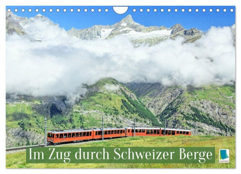 Im Zug durch Schweizer Berge (Wandkalender 2027 DIN A4 quer), CALVENDO Monatskalender