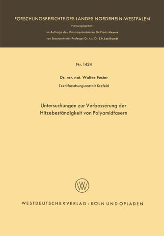 Untersuchungen zur Verbesserung der Hitzebeständigkeit von Polyamidfasern
