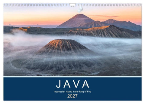 Java, Indonesian Island in the Ring of Fire (Wall Calendar 2027 DIN A3 landscape), CALVENDO 12 Month Wall Calendar
