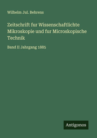 Zeitschrift fur Wissenschaftlichte Mikroskopie und fur Microskopische Technik