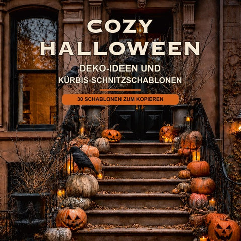 COZY HALLOWEEN – Deko Ideen und Kürbis-Schnitzschablonen