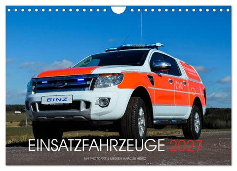 Einsatzfahrzeuge (Wandkalender 2027 DIN A4 quer), CALVENDO Monatskalender