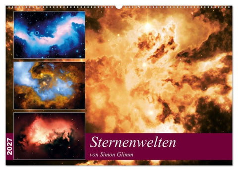 Sternenwelten (Wandkalender 2027 DIN A2 quer), CALVENDO Monatskalender