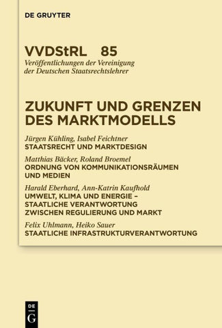 Zukunft und Grenzen des Marktmodells