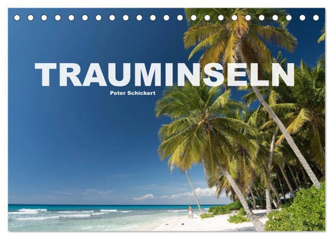 Trauminseln (Tischkalender 2027 DIN A5 quer), CALVENDO Monatskalender