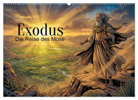 Exodus – Die Reise des Mose (Wandkalender 2027 DIN A2 quer), CALVENDO Monatskalender