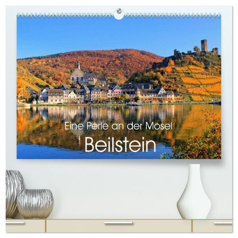 Eine Perle an der Mosel - Beilstein (hochwertiger Premium Wandkalender 2027 DIN A2 quer), Kunstdruck in Hochglanz