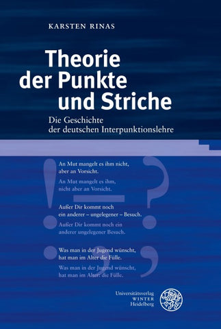 Theorie der Punkte und Striche