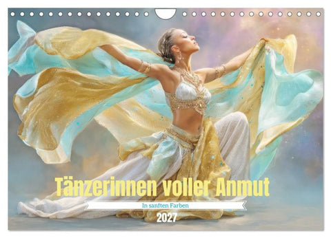 Tänzerinnen voller Anmut - In sanften Farben (Wandkalender 2027 DIN A4 quer), CALVENDO Monatskalender