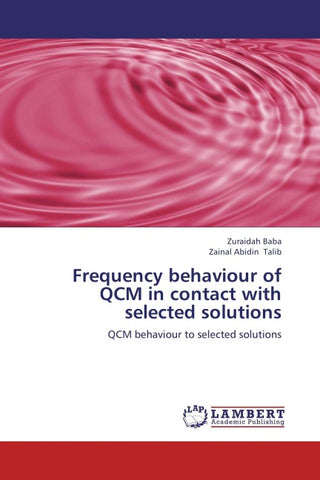 Frequency behaviour of QCM in contact with selected solutions
