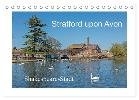 Stratford upon Avon - Shakespeare-Stadt (Tischkalender 2026 DIN A5 quer), CALVENDO Monatskalender
