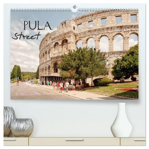 Pula Street (hochwertiger Premium Wandkalender 2027 DIN A2 quer), Kunstdruck in Hochglanz