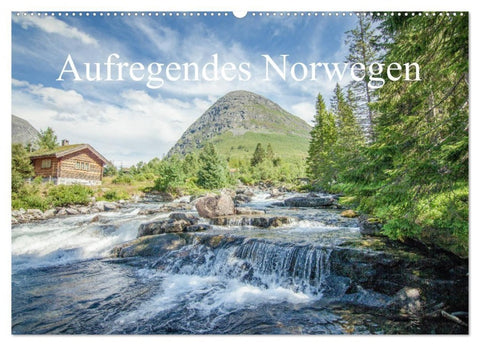 Aufregendes Norwegen (Wandkalender 2027 DIN A2 quer), CALVENDO Monatskalender