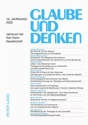 Glaube und Denken