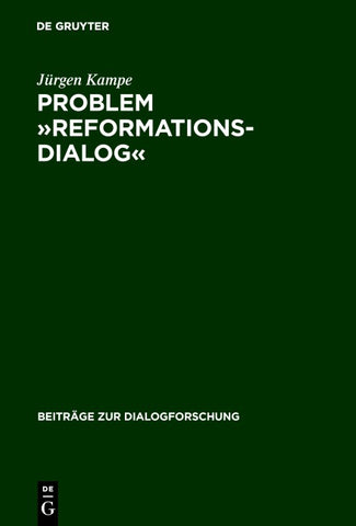 Problem »Reformationsdialog«