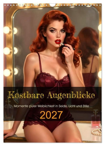 Kostbare Augenblicke (Wandkalender 2027 DIN A3 hoch), CALVENDO Monatskalender