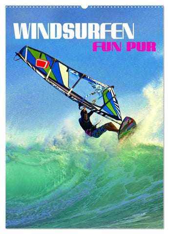 Windsurfen - Fun pur (Wandkalender 2027 DIN A2 hoch), CALVENDO Monatskalender