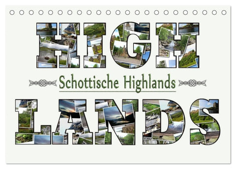 Schottische Highlands (Tischkalender 2026 DIN A5 quer), CALVENDO Monatskalender