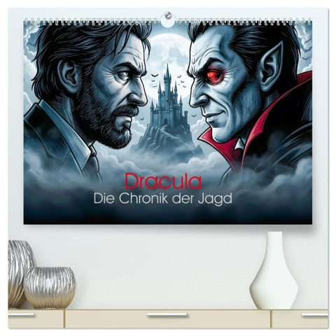 Dracula - Die Chronik der Jagd (hochwertiger Premium Wandkalender 2027 DIN A2 quer), Kunstdruck in Hochglanz