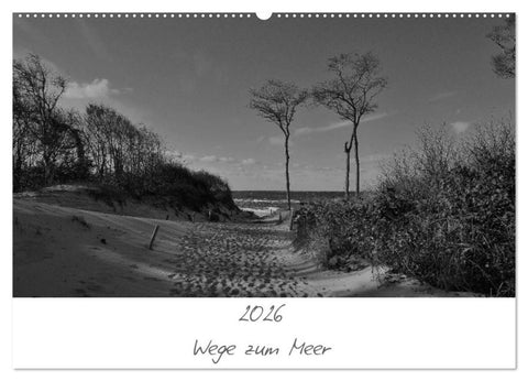 Wege zum Meer (Wandkalender 2026 DIN A2 quer), CALVENDO Monatskalender