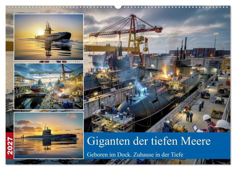 Giganten der tiefen Meere (Wandkalender 2027 DIN A2 quer), CALVENDO Monatskalender