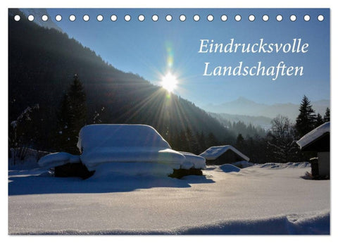 Eindrucksvolle Landschaften (Tischkalender 2026 DIN A5 quer), CALVENDO Monatskalender