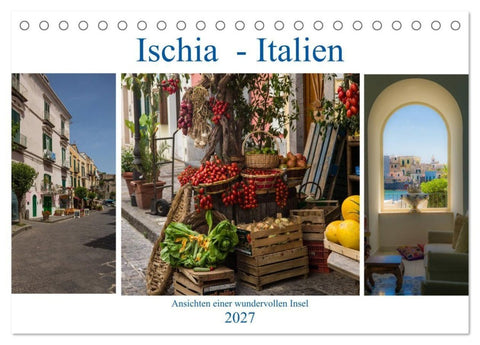Ischia - Italien (Tischkalender 2027 DIN A5 quer), CALVENDO Monatskalender