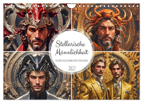 Stellarische Männlichkeit (Wandkalender 2027 DIN A4 quer), CALVENDO Monatskalender