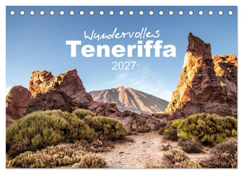 Wundervolles Teneriffa (Tischkalender 2027 DIN A5 quer), CALVENDO Monatskalender