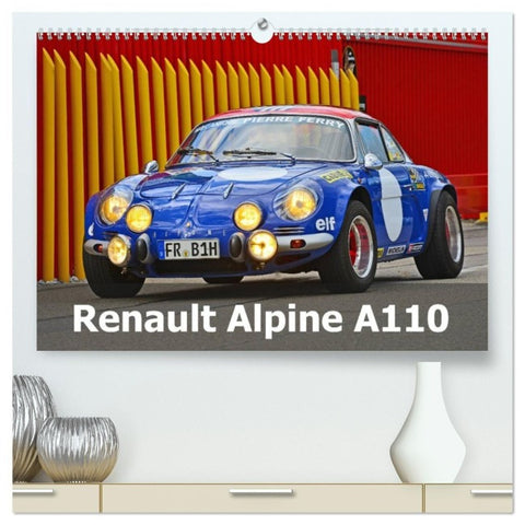 Renault Alpine A110 (hochwertiger Premium Wandkalender 2027 DIN A2 quer), Kunstdruck in Hochglanz