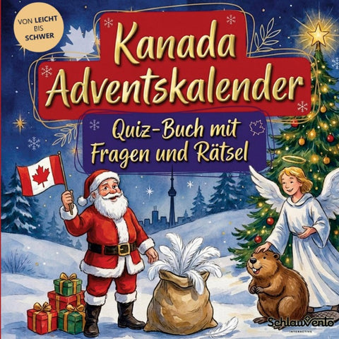 Kanada-Adventskalender: Quiz-Buch mit Fragen und Rätsel