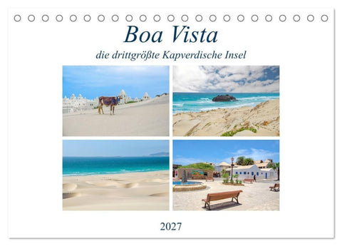 Boa Vista - die drittgrößte Kapverdische Insel (Tischkalender 2027 DIN A5 quer), CALVENDO Monatskalender