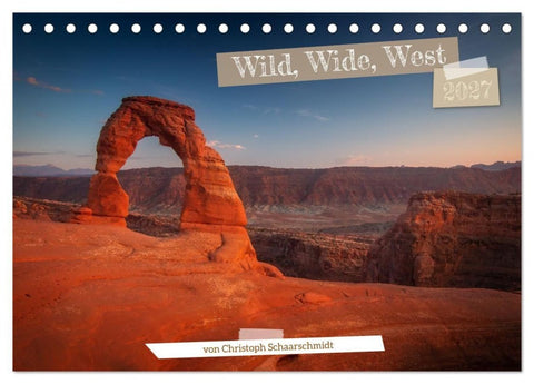 Wild, Wide, West (Tischkalender 2027 DIN A5 quer), CALVENDO Monatskalender