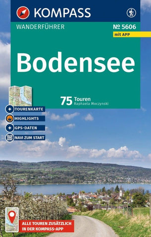 KOMPASS Wanderführer Bodensee, 75 Touren mit Extra-Tourenkarte