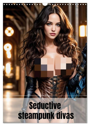 Seductive steampunk divas (Wall Calendar 2027 DIN A3 portrait), CALVENDO 12 Month Wall Calendar