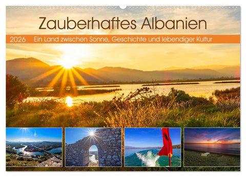 Zauberhaftes Albanien (Wandkalender 2026 DIN A2 quer), CALVENDO Monatskalender