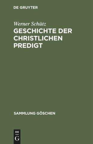 Geschichte der christlichen Predigt
