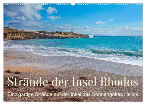 Strände der Insel Rhodos (Wandkalender 2027 DIN A2 quer), CALVENDO Monatskalender