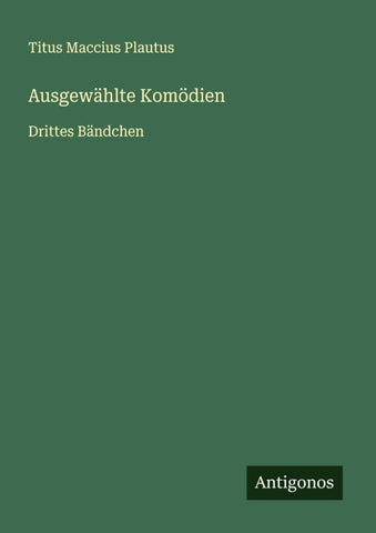 Ausgewählte Komödien