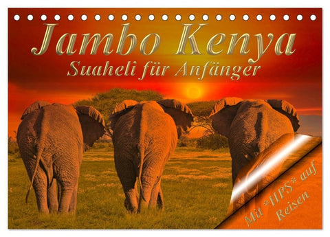 Jambo Kenya (Tischkalender 2027 DIN A5 quer), CALVENDO Monatskalender