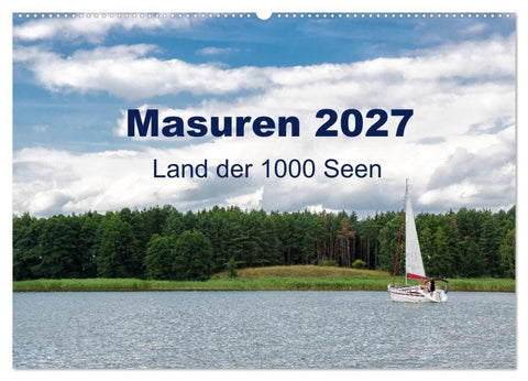 Masuren 2027 - Land der 1000 Seen (Wandkalender 2027 DIN A2 quer), CALVENDO Monatskalender